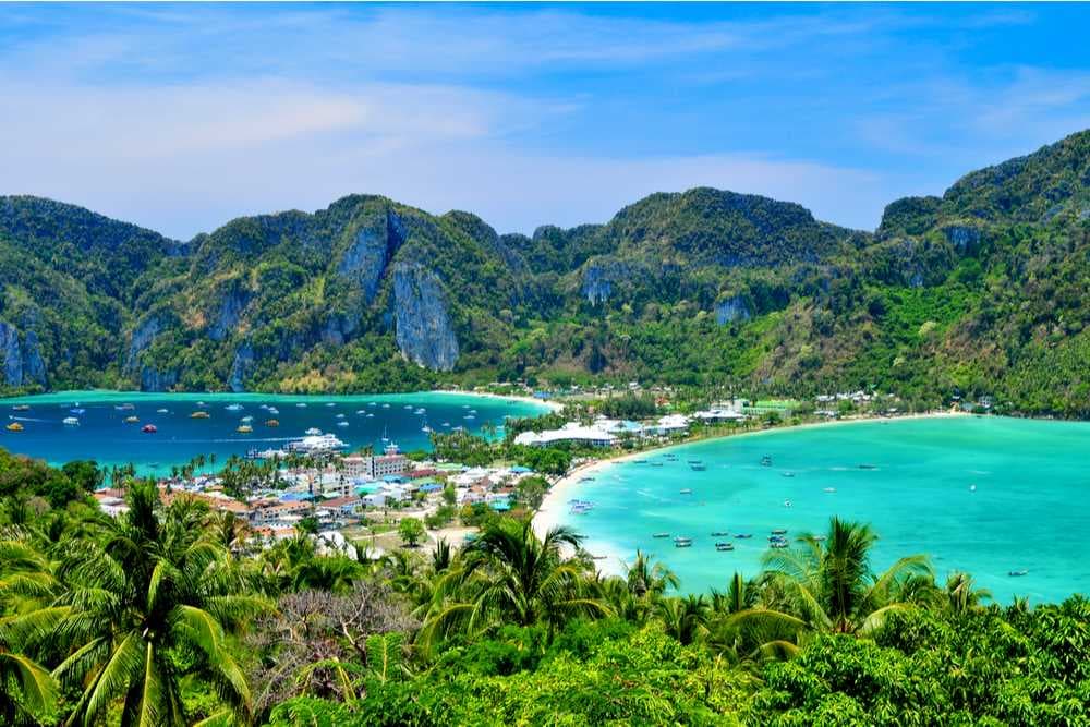 Aerial View of Phi Phi View Point