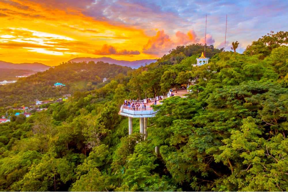 Aerial View of Khao Rang Hill View Point