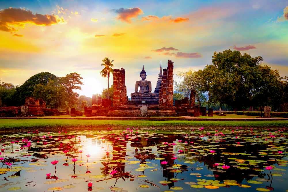 Wat Mahathat Temple at Sukhothai Historical Park