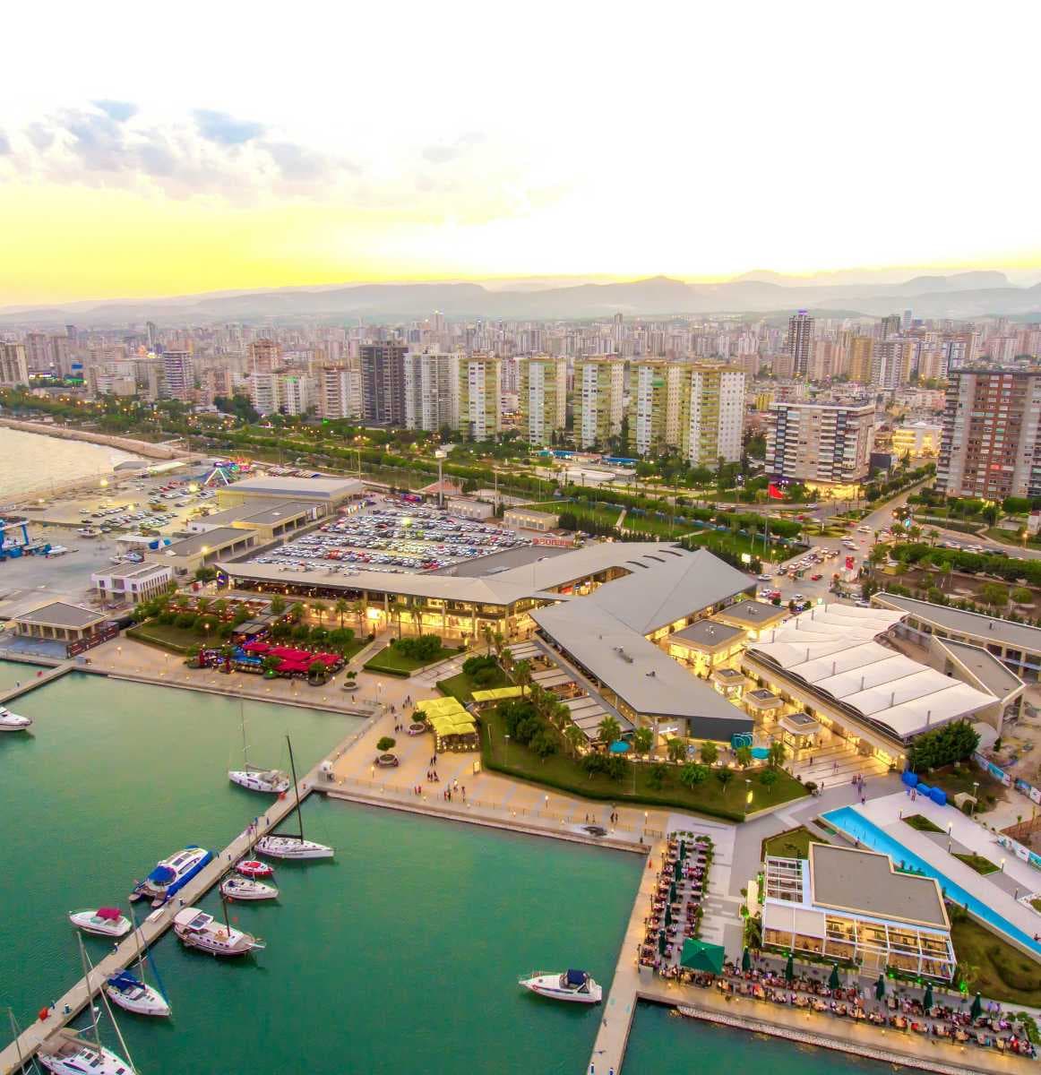 Panorami view of Mersin Marina