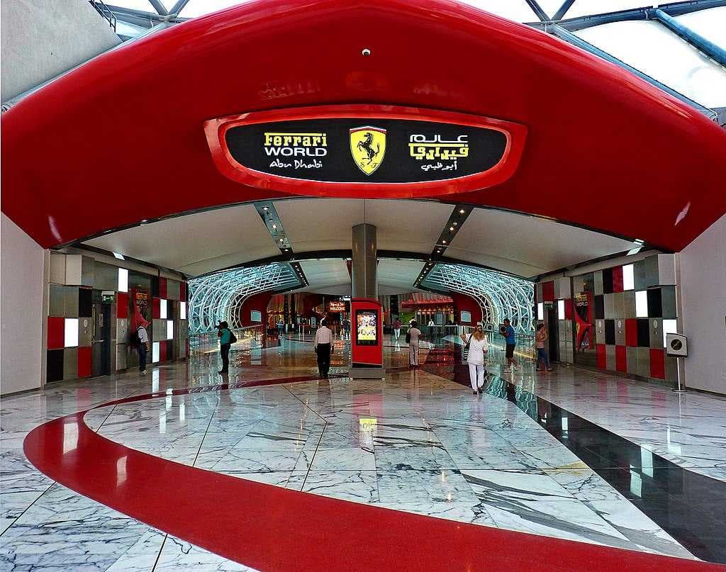 Ferrari World Entrance in Abu Dhabi