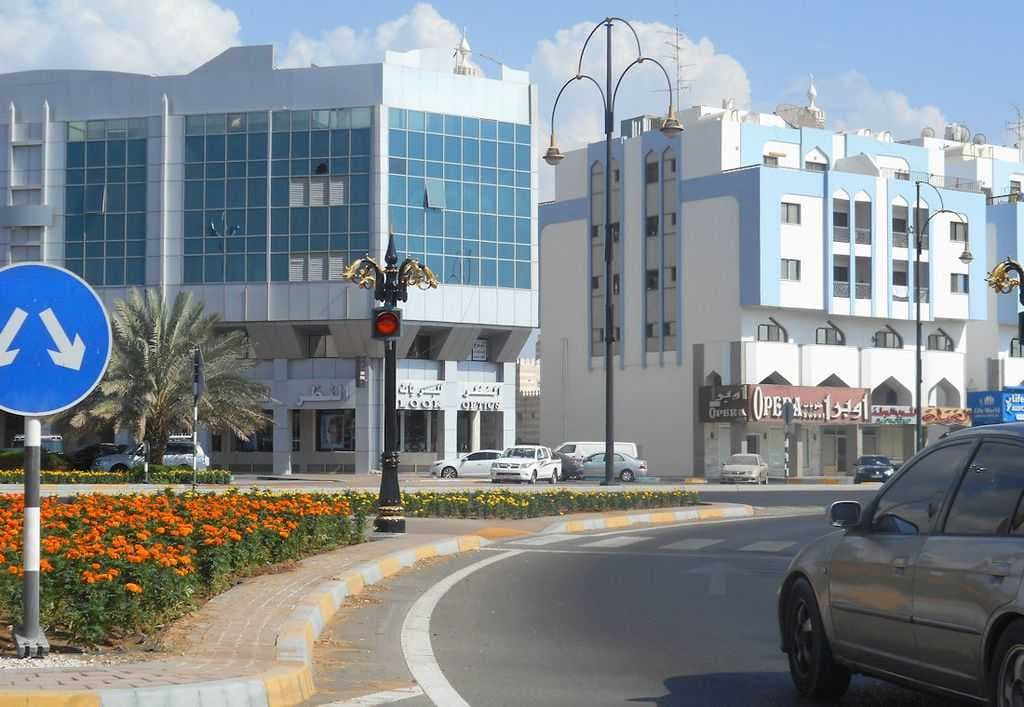 A street scene in central Al-Ain