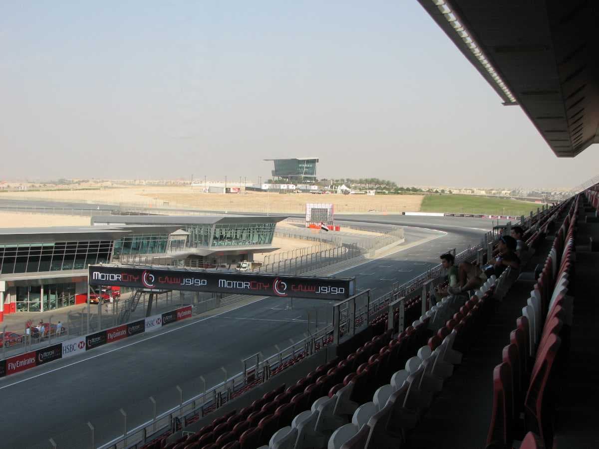 Finish Line at the Dubai Autodrome