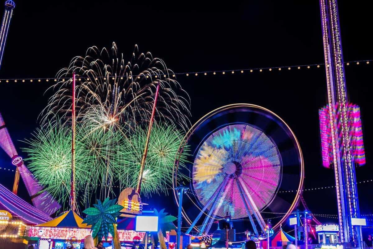 The carnival area at Global Village