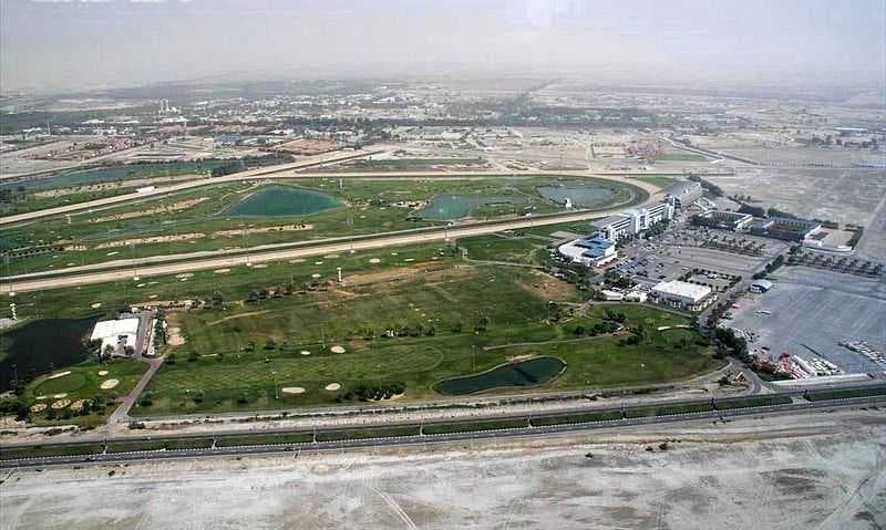Aerial view of Meydan Racecourse