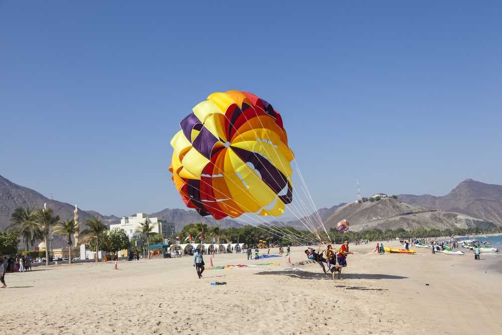 Parasailing at Khor Fakkan Beach
