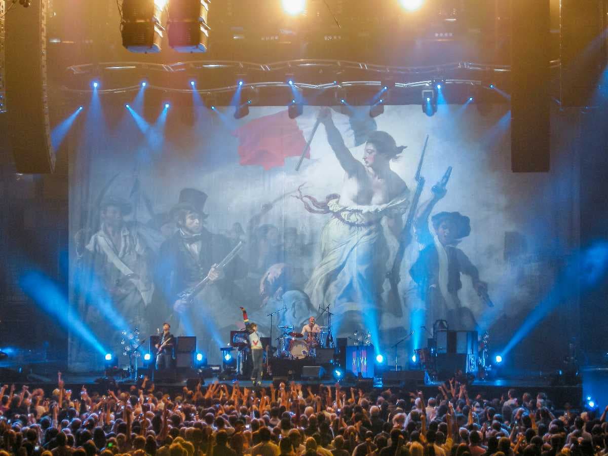 Coldplay performing at Dallas