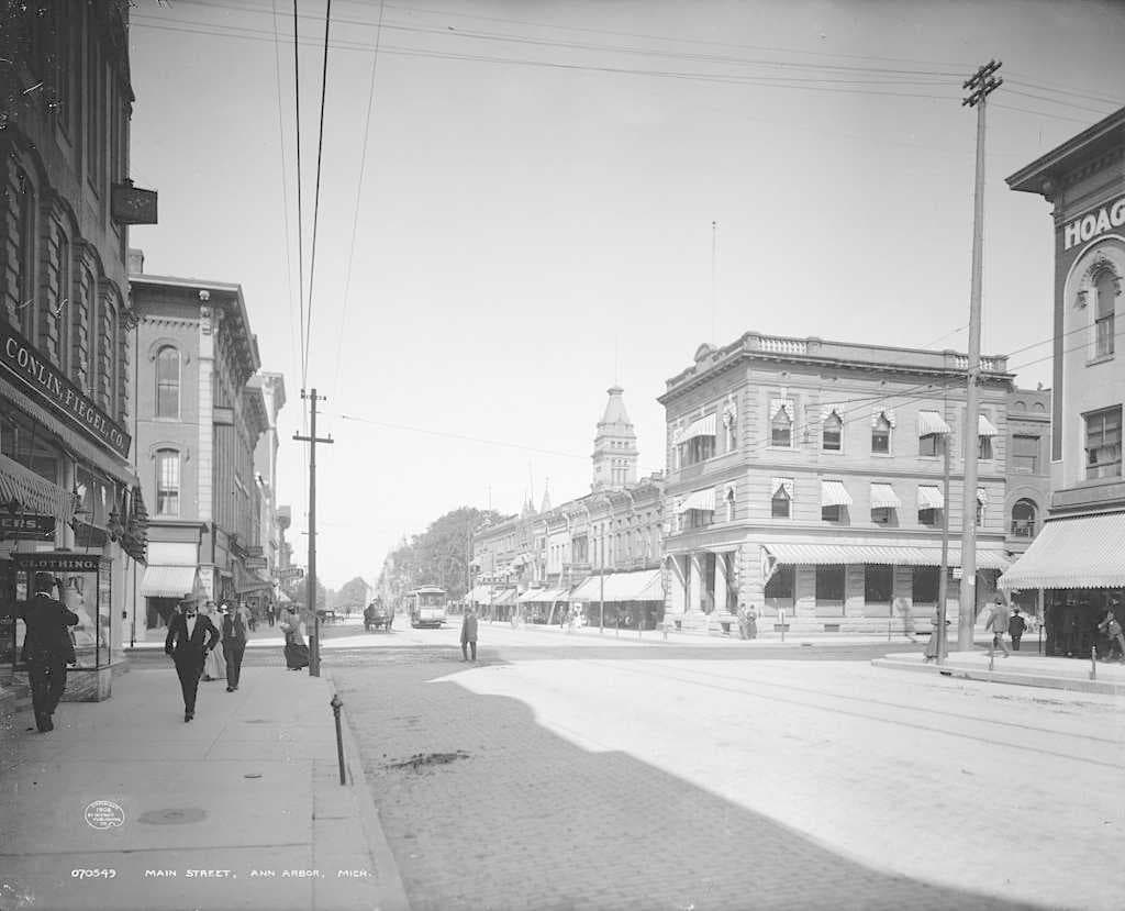 Main Street in Ann Arbor c. 1908