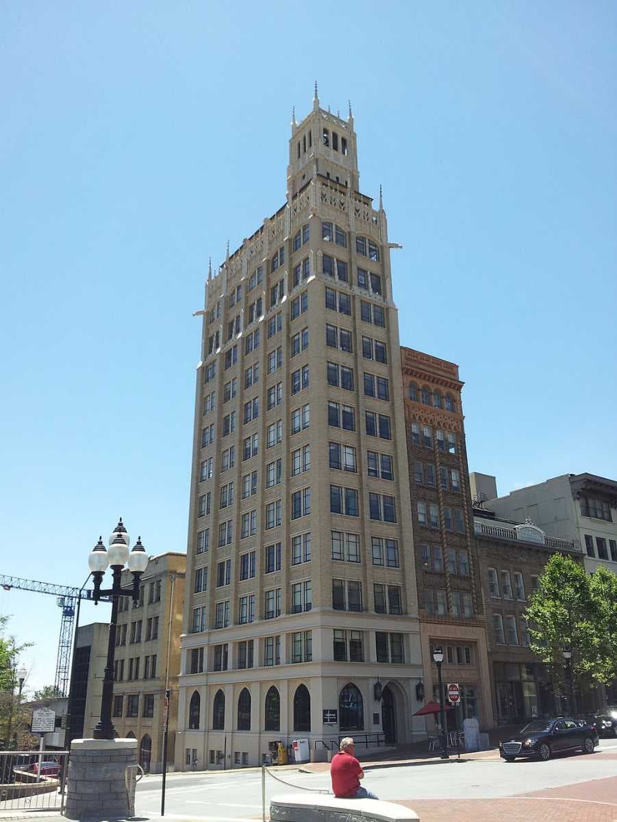 The Jackson Building, the first skyscraper in Asheville