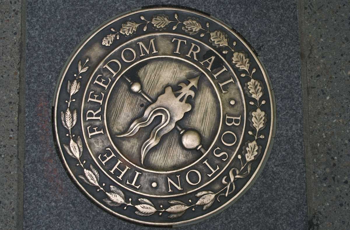 The Freedom Trail plaque