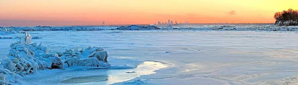 Lake Erie in winter