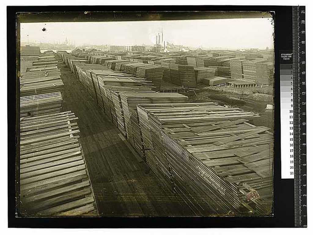 Mill yard across the bay from Eureka