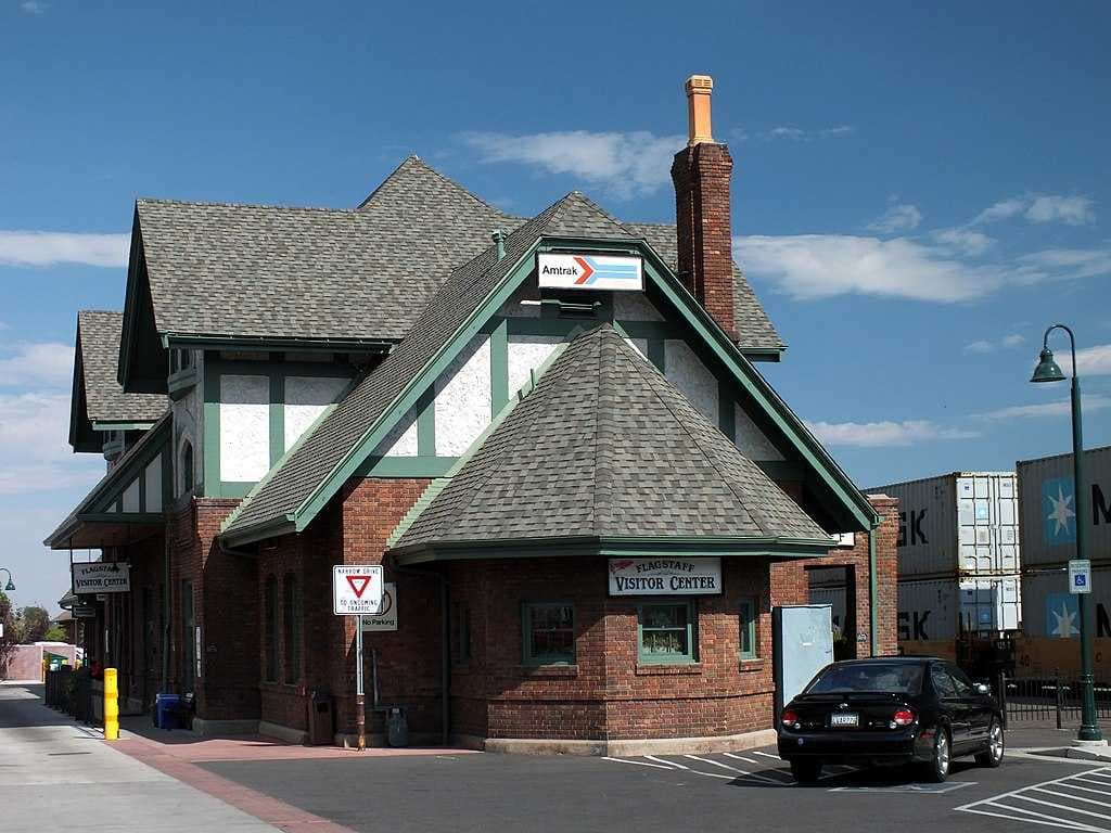 Flagstaff's visitors center at the railroad depot