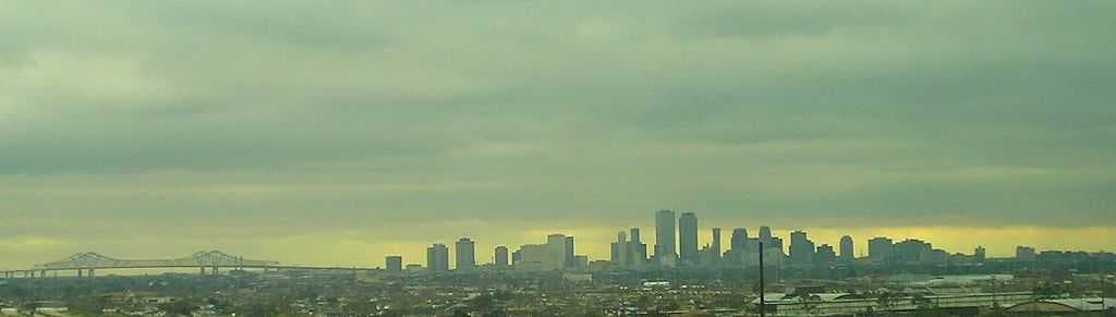 The New Orleans cityscape in early February 2007