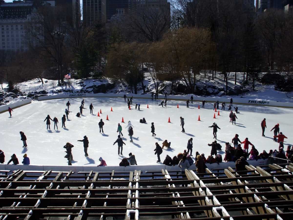 Ice skating in New York City