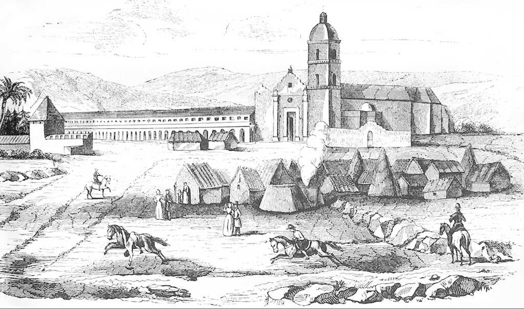 The village of San Luis Rey and its mission in 1827