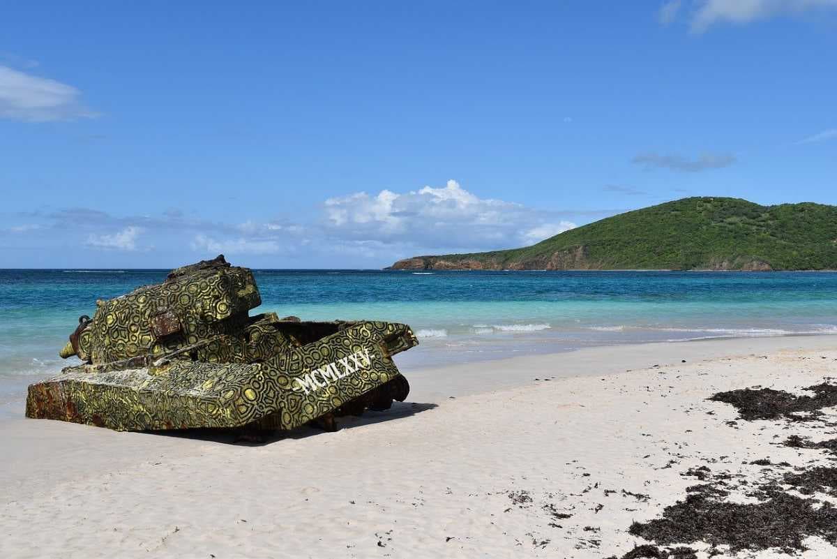 A picture of Flamenco beach in Culebra