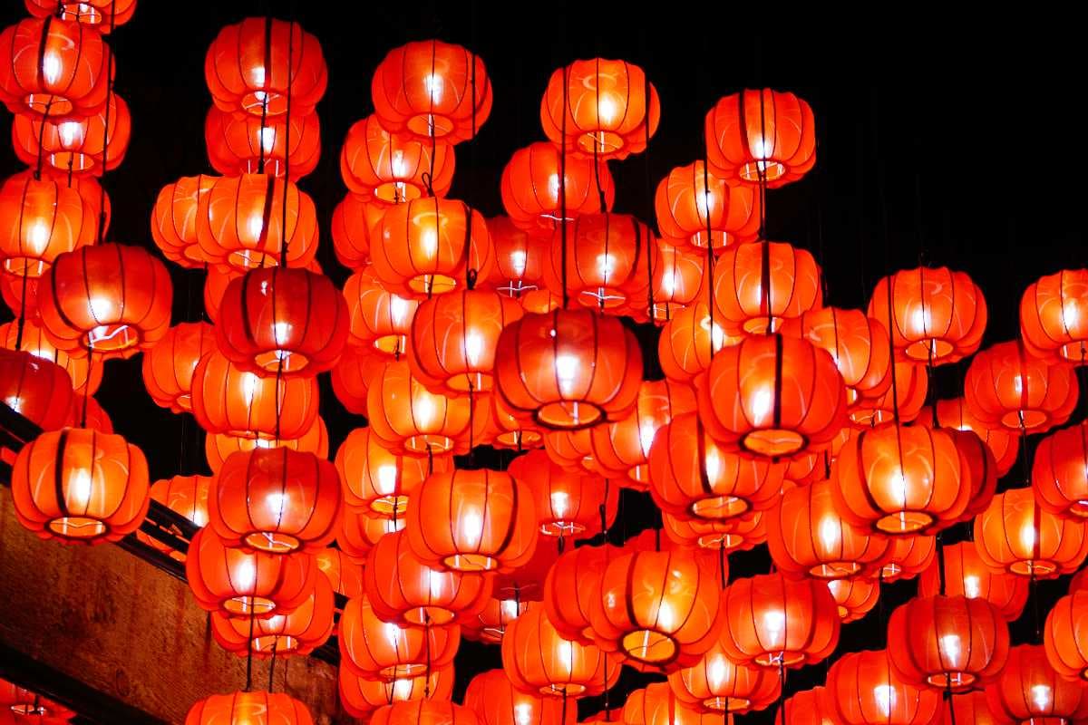 Lanterns during Chinese New Year