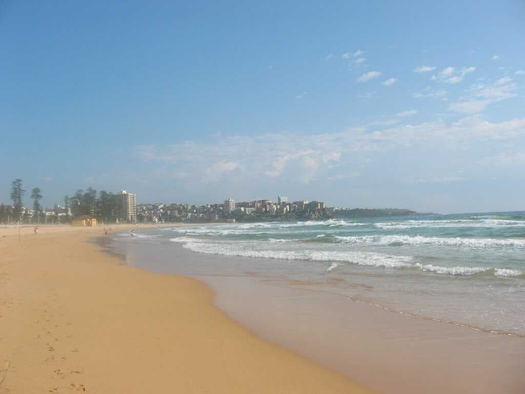 Manly Beach in Sydney, a popular beach spot.