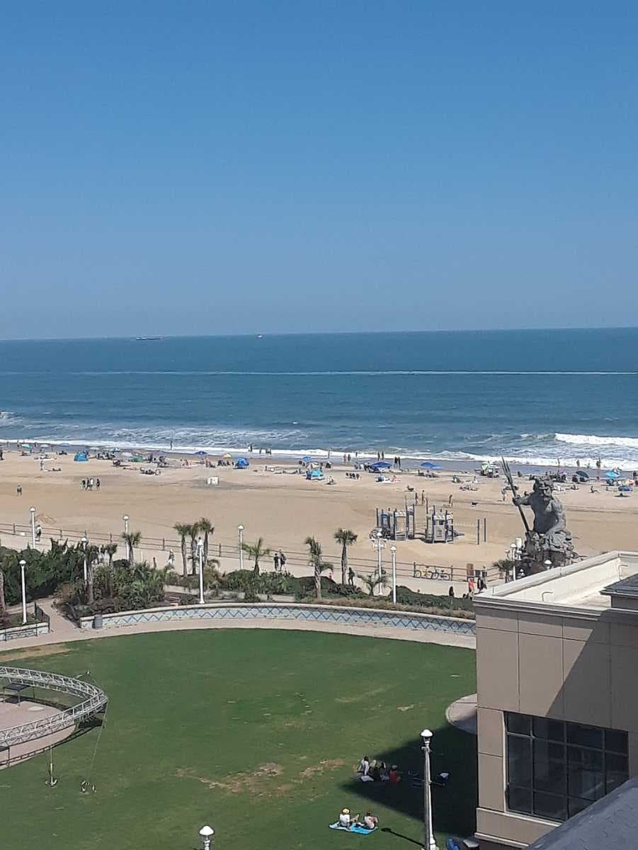 Overlooking the Atlantic Ocean.