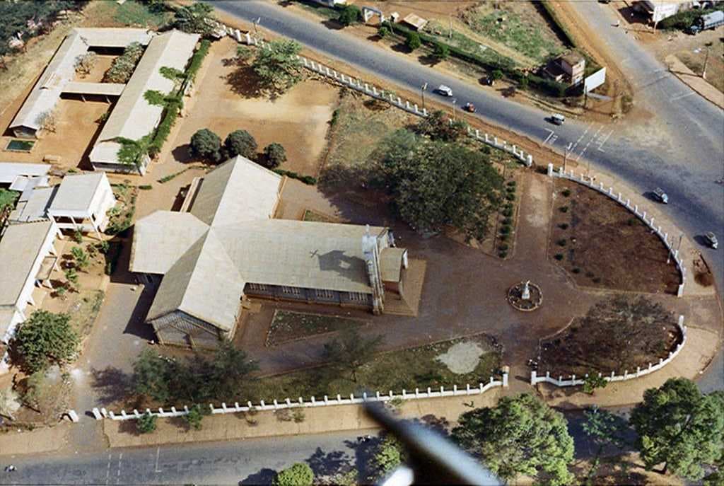 Top View of Catholic Church in Ban Me Thout