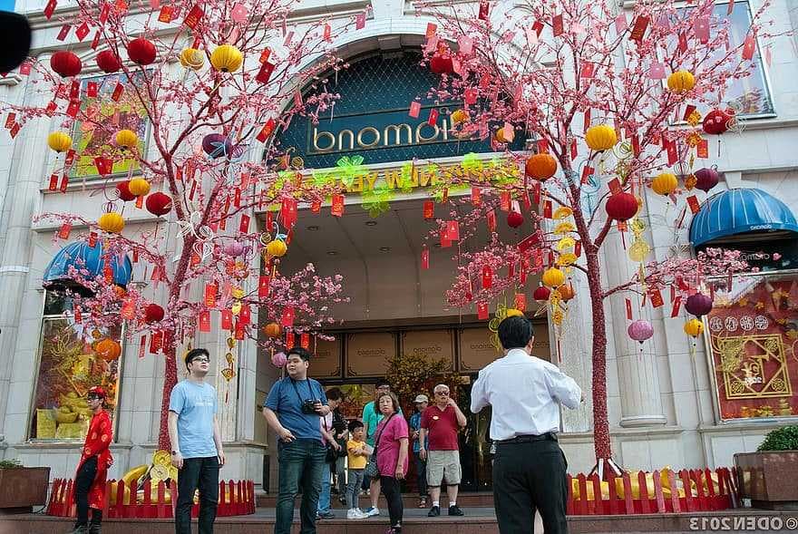 A souvenir store in Vietnam
