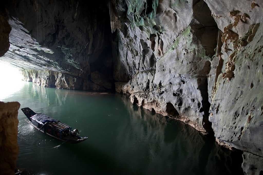 Underground river in Phong Nha cave