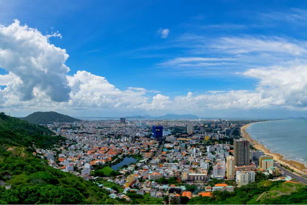 Coastal Line View of Vung Tau City